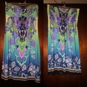 SUMMER TUBE TOP DRESS XL